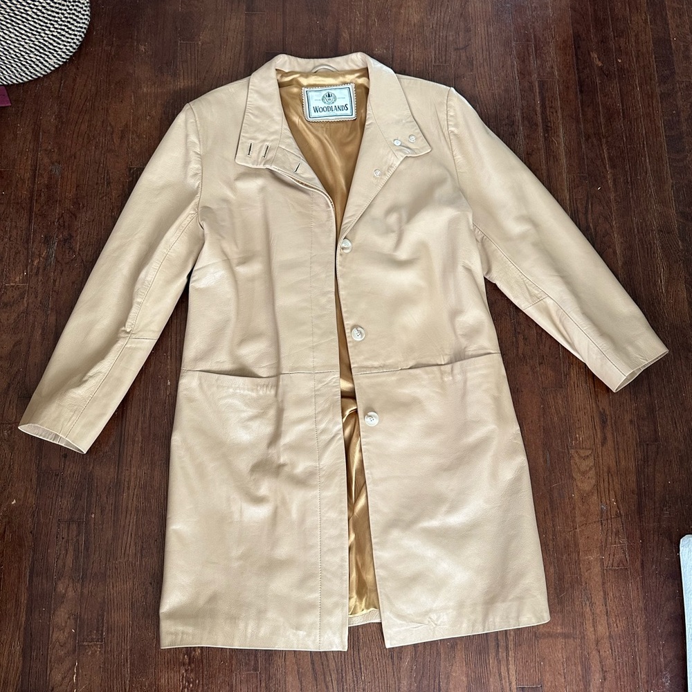 Rare Buttery soft tan leather jacket. Made in England